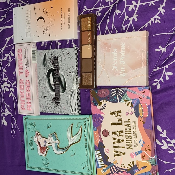 7 eyeshadow palettes Too Faced Colourpop Disney - Picture 1 of 16